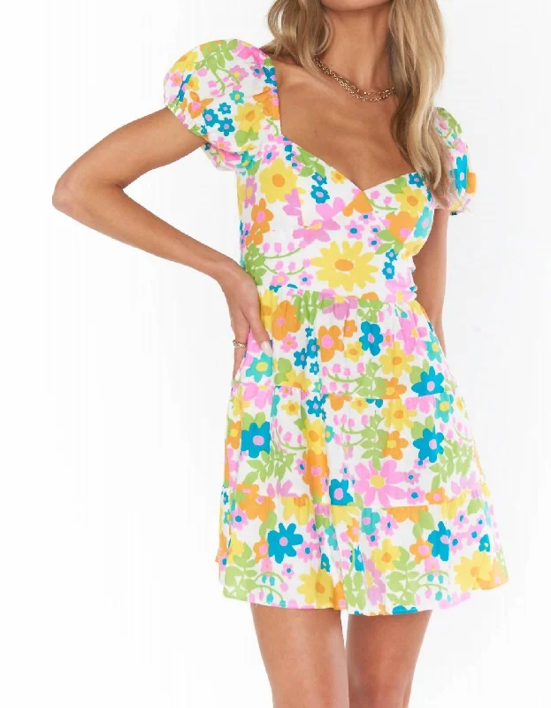 Shop Today, Save Tomorrow!Cathy Mini Dress In Petal Pop Yellow Floral