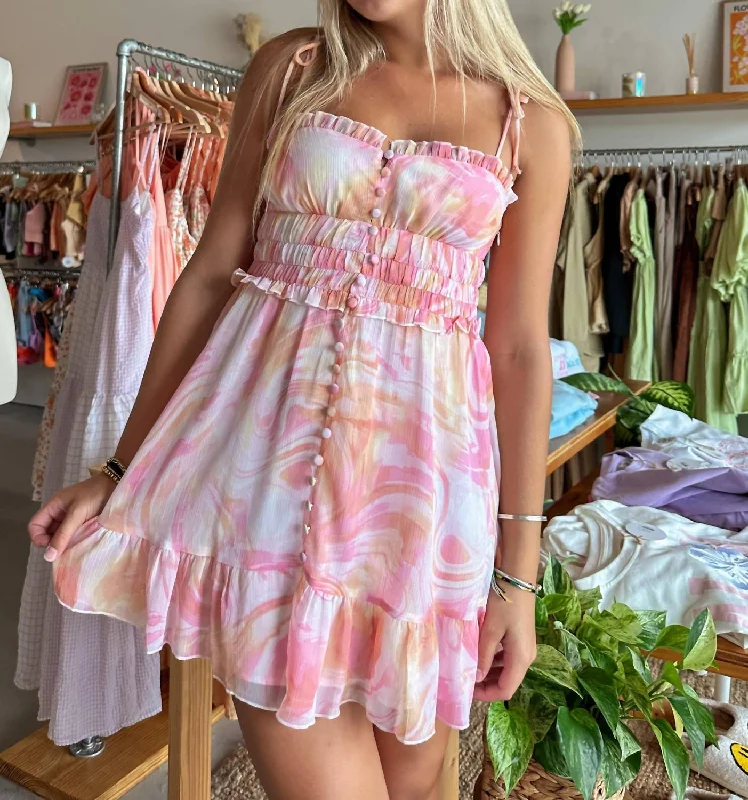 Hurry! While Supplies Last!Cecelia Mini Dress In Pink