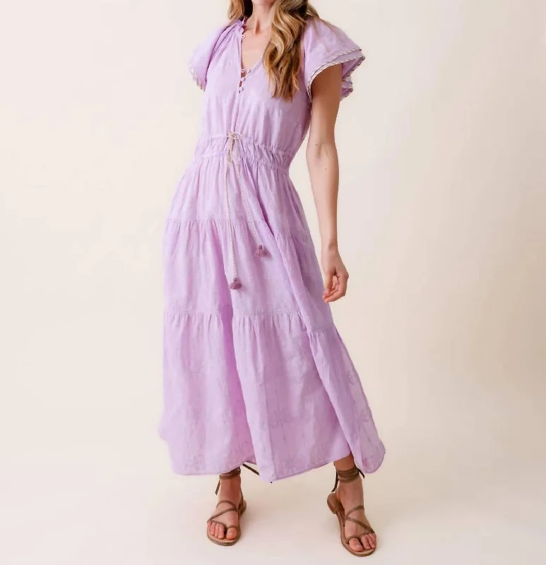 Everything Must Go!Corinna Midi Dress In Ela Orchid