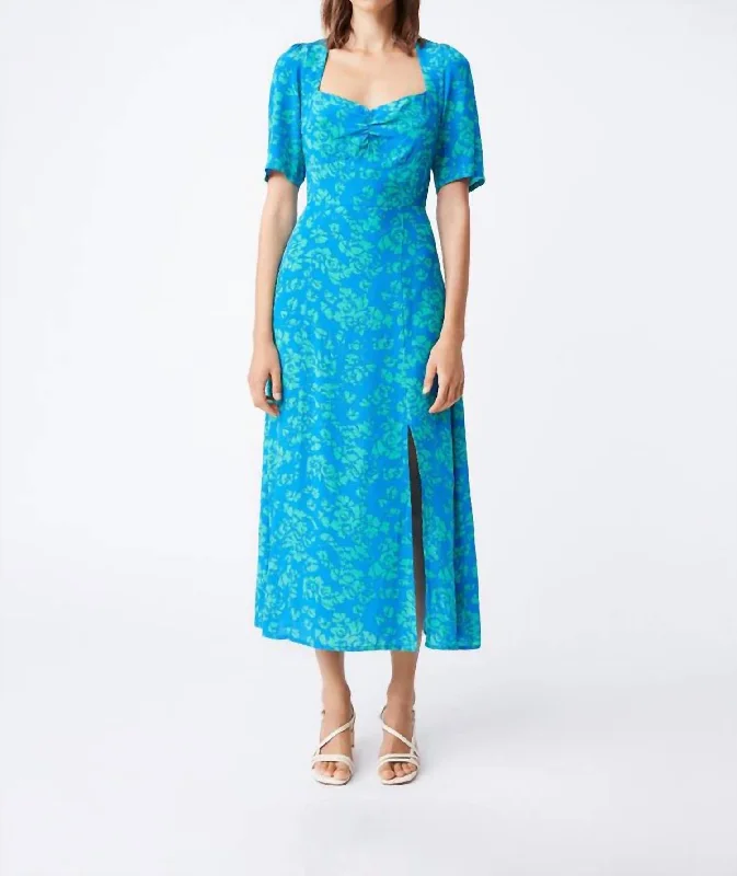 Hurry, Sale Ends Soon!Crista Midi Dress In Lagon
