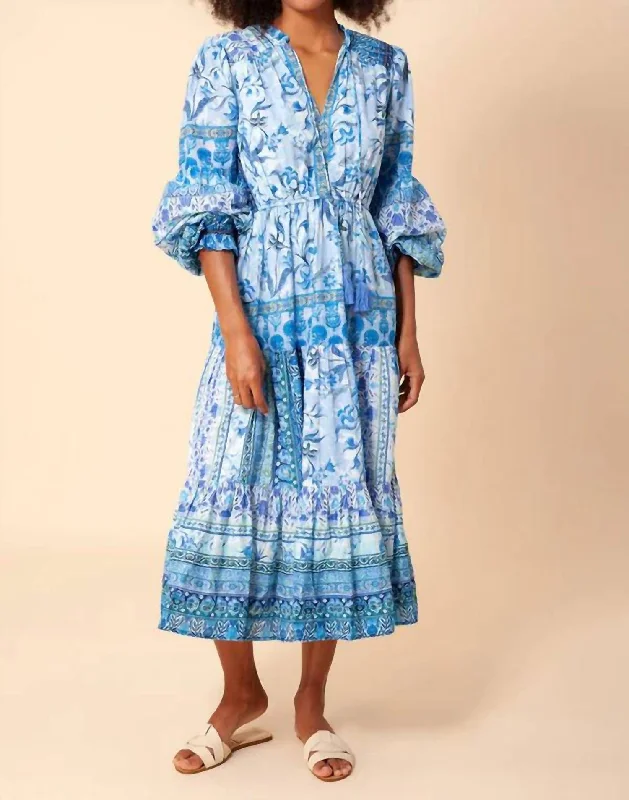 One Day Only – Huge Savings!Danae Midi Dress In Blue
