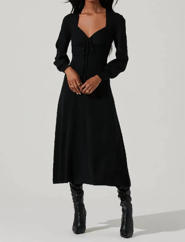 Shop Smart, Save Big!Genevieve Midi Dress In Black