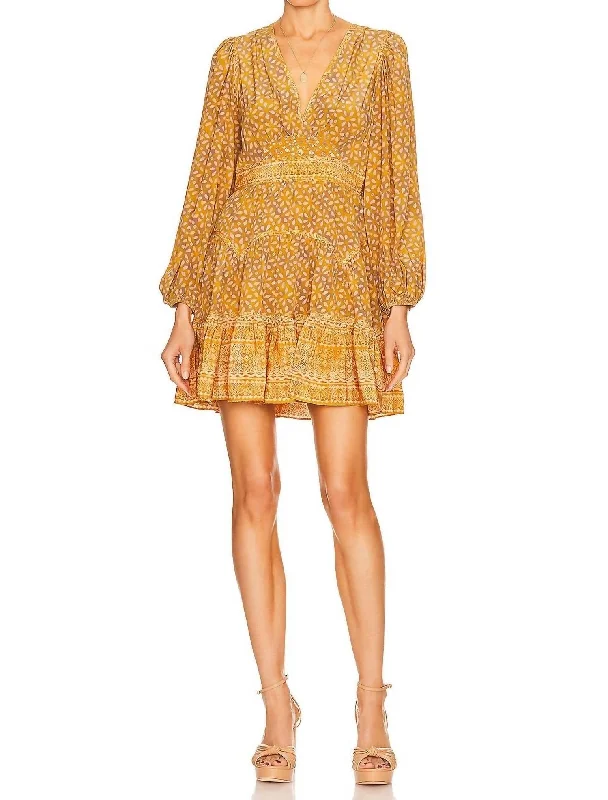 Special Offer – Act Fast!Hayana Mini Dress In Citrine