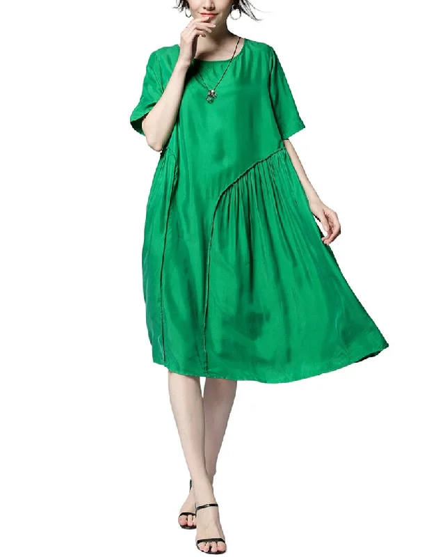 Don't Miss Out!Jian Ruyi Silk Midi Dress