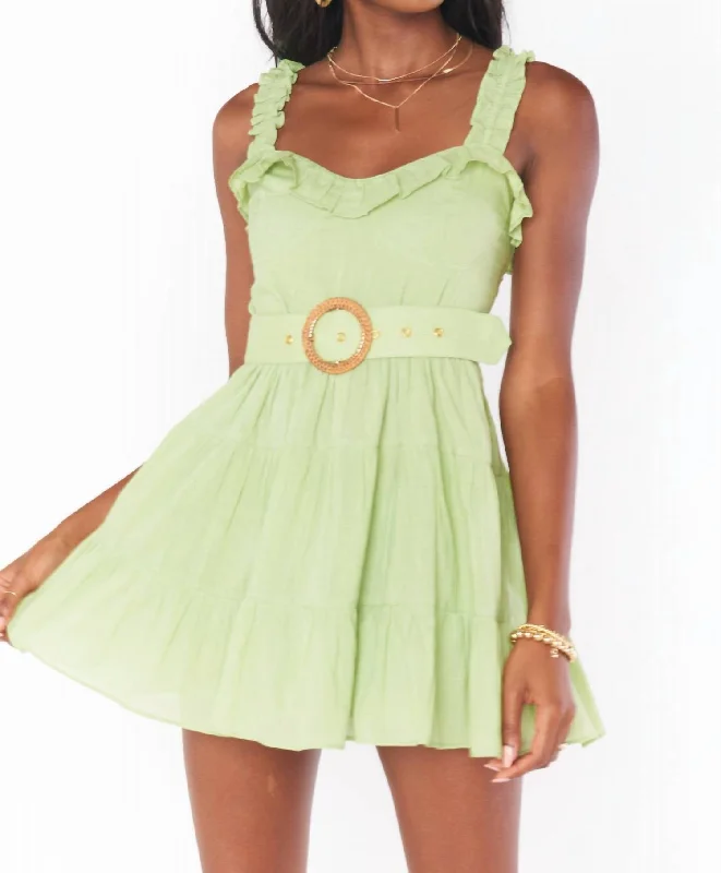Only a Few Left – Order Now!Jolene Mini Dress In Sage