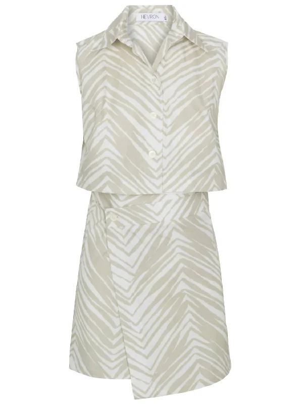 Exclusive Deals Just for You!Kimmia Mini Dress In Tonal Zebra