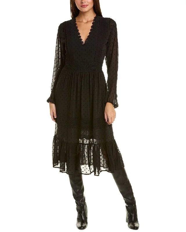 Huge Savings – Act Now!KOKO + MASON Swiss Dot Midi Dress