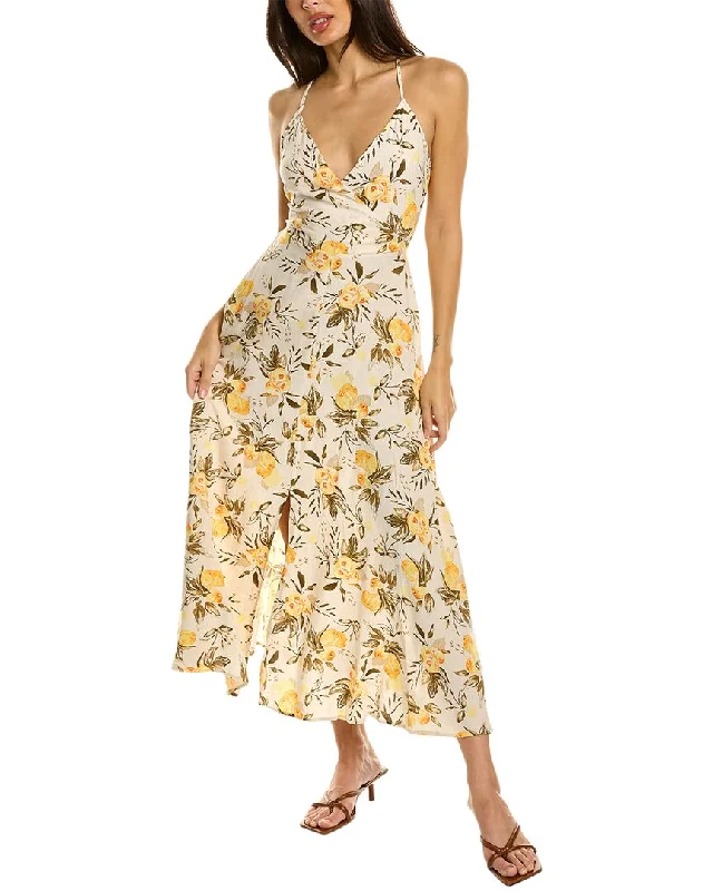 Limited Deals, Unlimited Savings!Lovestitch Linen-Blend Midi Dress