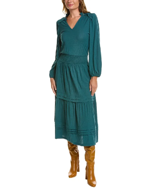 Huge Price Cuts Await!Nation LTD Esta Yoked Midi Dress