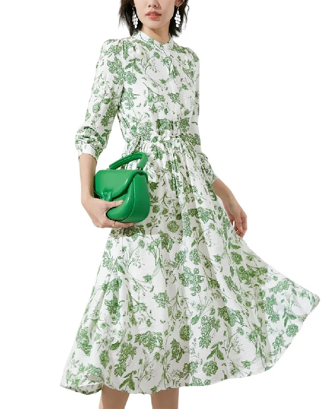 Exclusive Offers You’ll Love!Onebuye 3/4-Sleeve Midi Dress