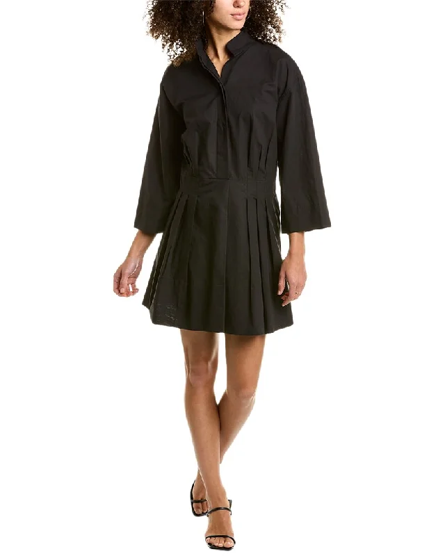 Best Offers of the Month!Vince Fitted Band Collar Mini Dress