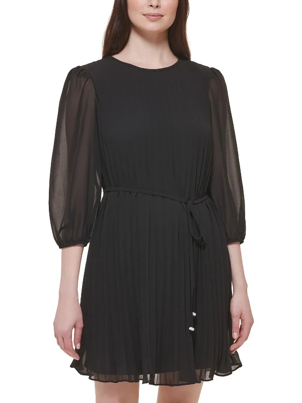 Special Offer – Act Fast!Womens Accordion Pleat A-Line Mini Dress