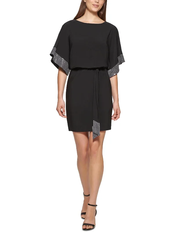 The Best Deals Won’t Wait!Womens Blouson Embellished Mini Dress