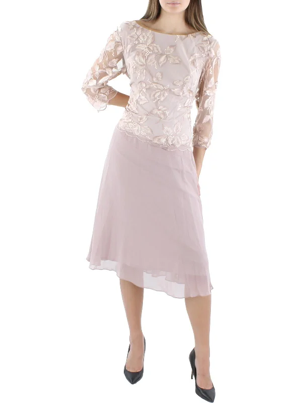Don’t Wait – Deals Won’t Last!Womens Chiffon Midi Midi Dress