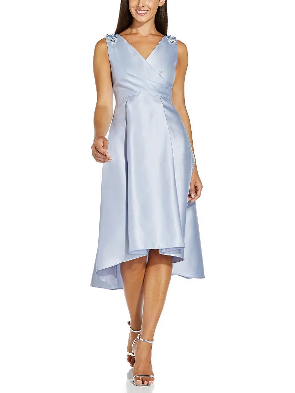 Time to Save Big!Womens Embellished Hi Low Midi Dress