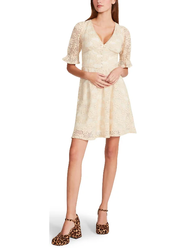 Exclusive Offers You’ll Love!Womens Lace Short Mini Dress