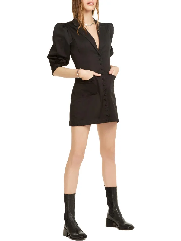Find the Best Deals Here!Womens Puff Sleeve Short Mini Dress