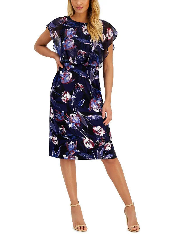One Day Only – Huge Savings!Womens Round Neck Midi Midi Dress