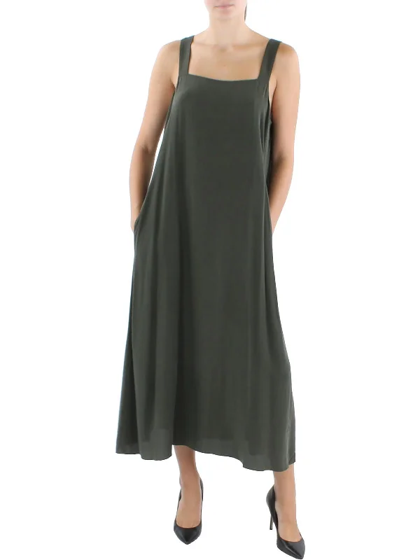 Sale Alert – Get Ready to Shop!Womens Silk Long Midi Dress