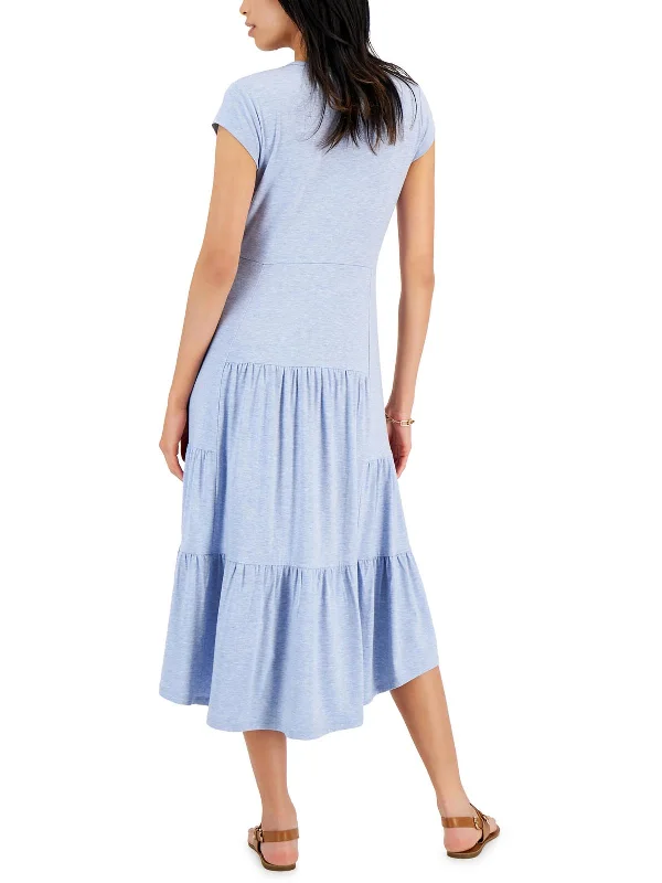 Exclusive Deals Just for You!Womens Tiered Calf Midi Dress