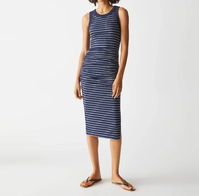 Act Fast – Limited Time Savings!Wren Ribbed Midi Dress In Stripe