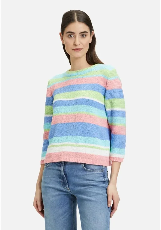 The Best Offers Are Here!Betty Barclay Striped Knit Jumper, Multi-Coloured