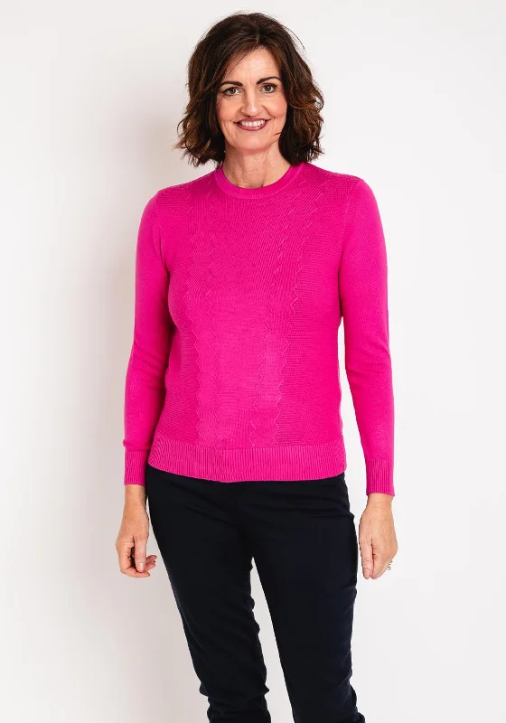 Savings You Can’t Ignore!Castle of Ireland Rhinestone Ribbed Sweater, Antique Rose