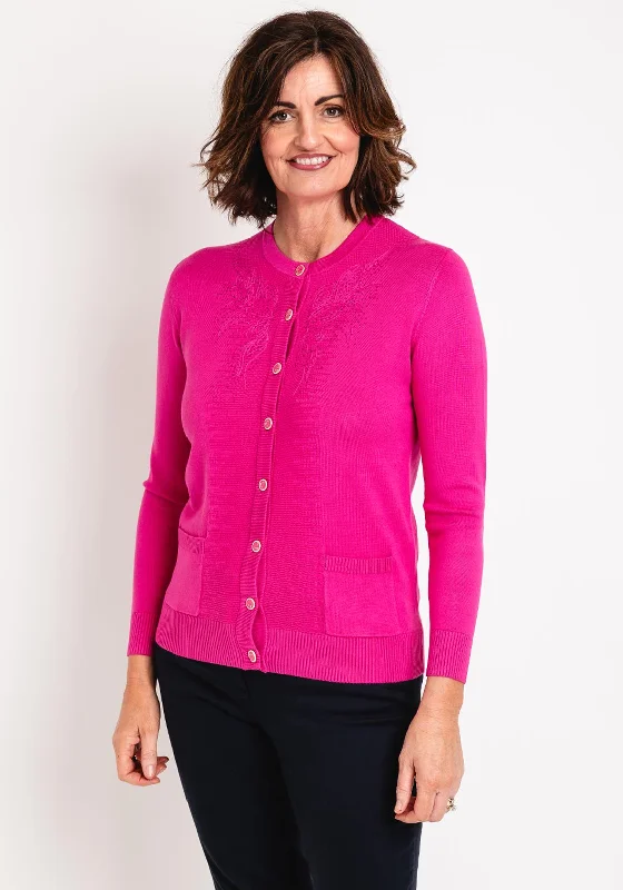 Grab Yours Before It’s Too Late!Castle of Ireland Embroidered Rhinestone Cardigan, Antique Rose