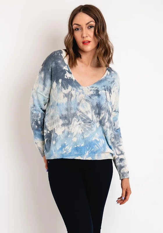 The Best Offers Are Here!D.E.C.K By Decollage One Size Cotton Print Sweater, Blue