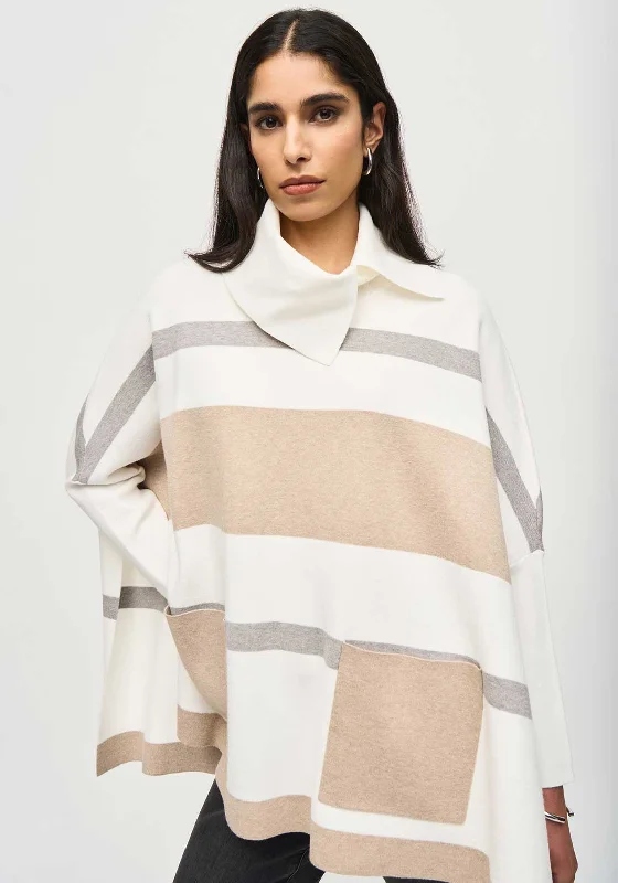 Instant Savings Await!Joseph Ribkoff One Size Knit Poncho Jumper, Vanilla