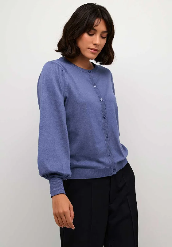 Buy More, Save More!Kaffe Lizza Balloon Sleeve Cardigan, Blue Indigo