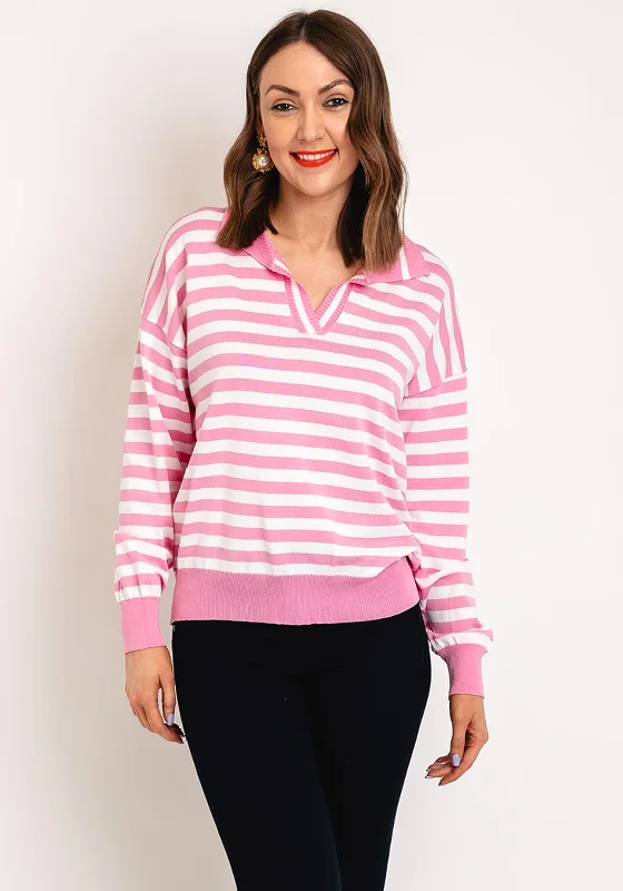 Shop Smart, Save Big!Serafina Collection One Size Striped Sweater, Pink