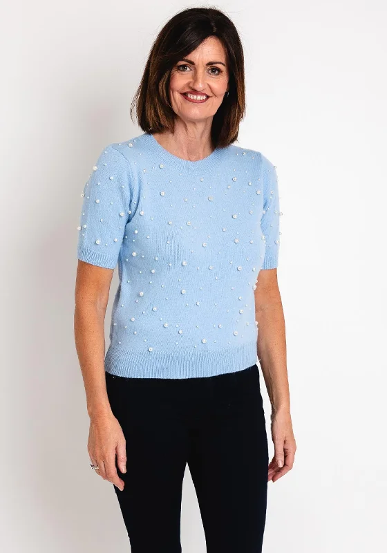 Shop Early, Save Big!Serafina Collection One Size Pearl Sweater, Sky Blue