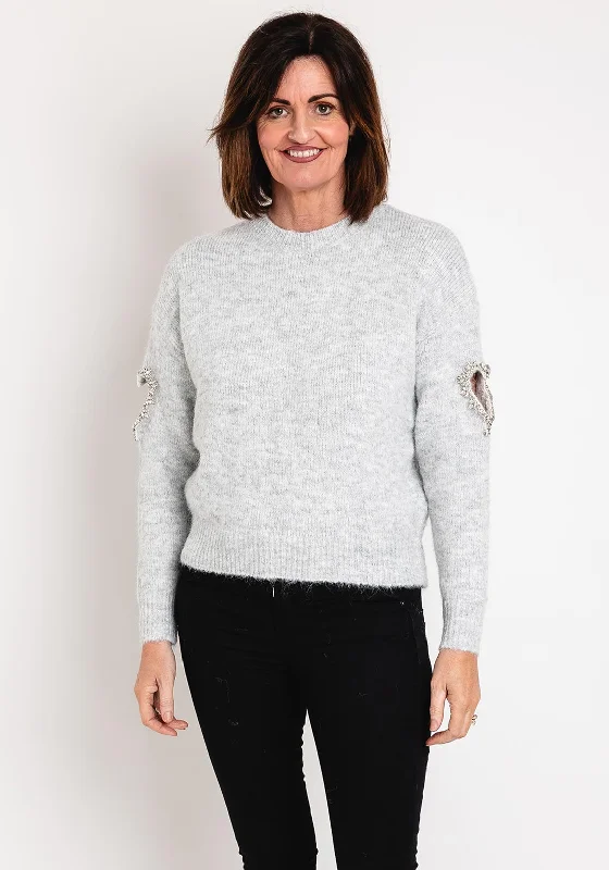 Get More, Spend Less – Shop Now!Serafina Collection One Size Heart Cut-Out Sweater, Grey Get More, Spend Less – Shop Now!Serafina Collection One Size Heart Cut-Out Sweater, Grey