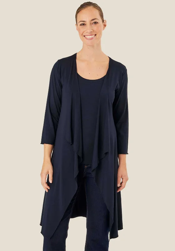 Your Best Deals Are Here!Masai Ibone Jersey Waterfall Cardigan, Navy