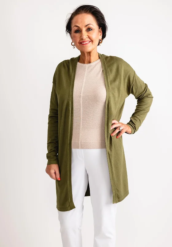 Instant Savings Await!Masai Lon Loose Fit Cardigan, Loden Green