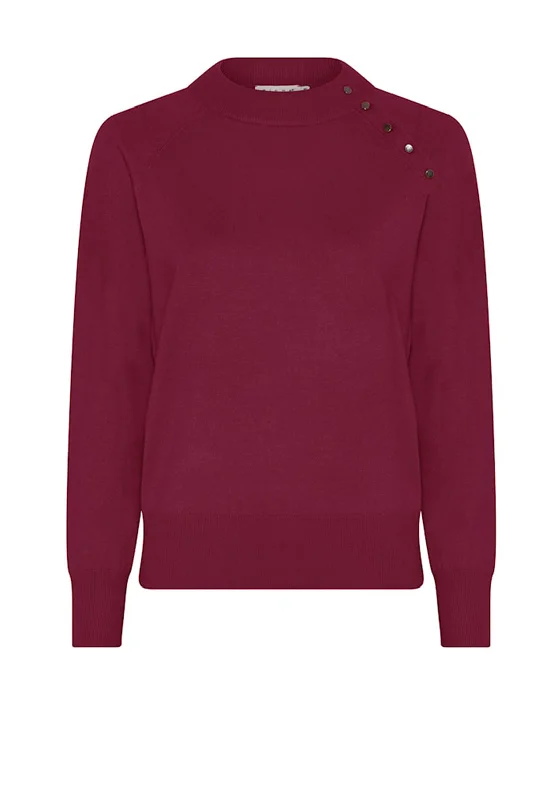 Price Drop Alert!Micha Studded Basic Knit Jumper, Purple