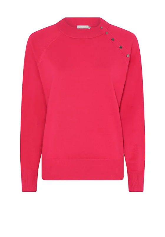 Buy More, Pay Less!Micha Studded Basic Knit Jumper, Pink