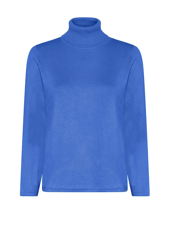 Don’t Wait – Deals Won’t Last!Micha Polo Neck Basic Knit Jumper, Blue