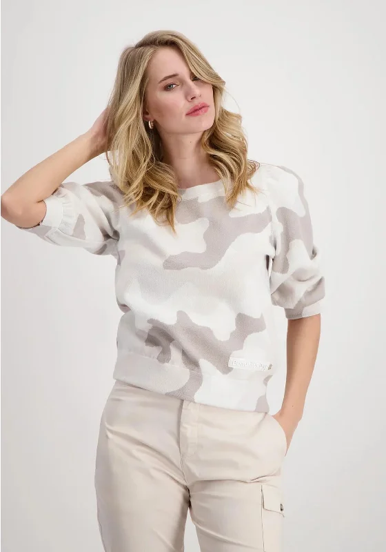 Shop Today, Save Tomorrow!Monari Camouflage Knitted Sweater, Grey