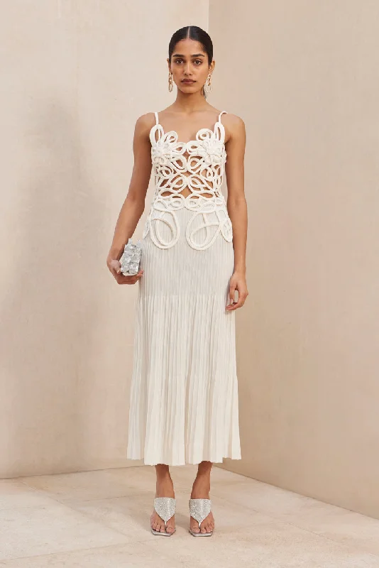 Seasonal Sale – Shop Now!NALDA KNIT DRESS - OFF WHITE