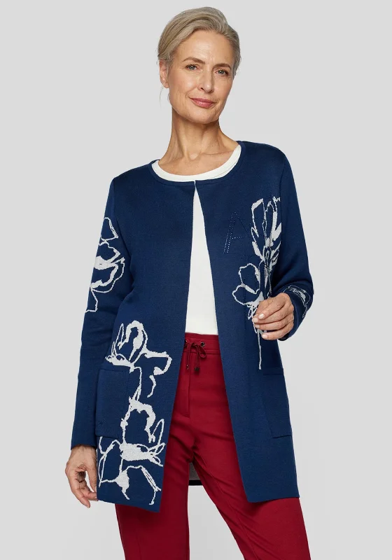 Don’t Wait – Deals Won’t Last!Rabe Open Mid Length Cardigan, Navy