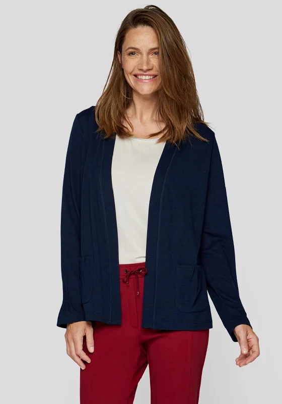 Your Favorite Items on Sale Now!Rabe Open Fine Knit Short Cardigan, Navy