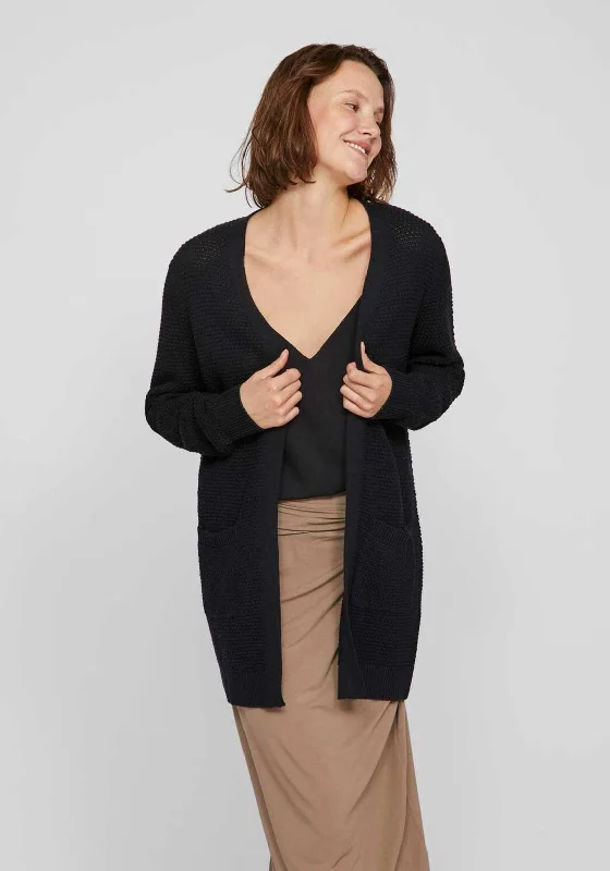 Best Deals Just for You!Vila Dalo Open Knit Cardigan, Black