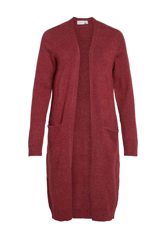 Act Fast – Limited Time Savings!Vila Long Knit Cardigan, Cabernet
