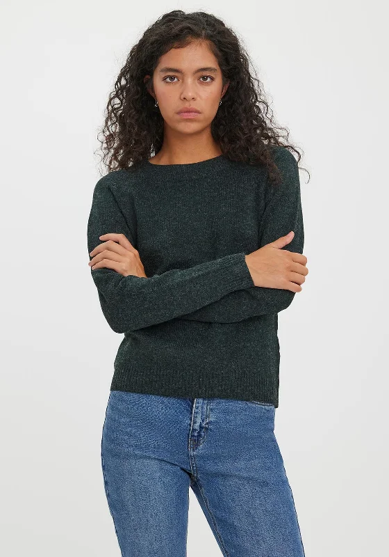 Instant Savings Await!Vero Moda Doffy Round Neck Knit Jumper, Green