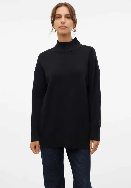 Huge Savings – Act Now!Vero Moda Gold High Neck Jumper, Black