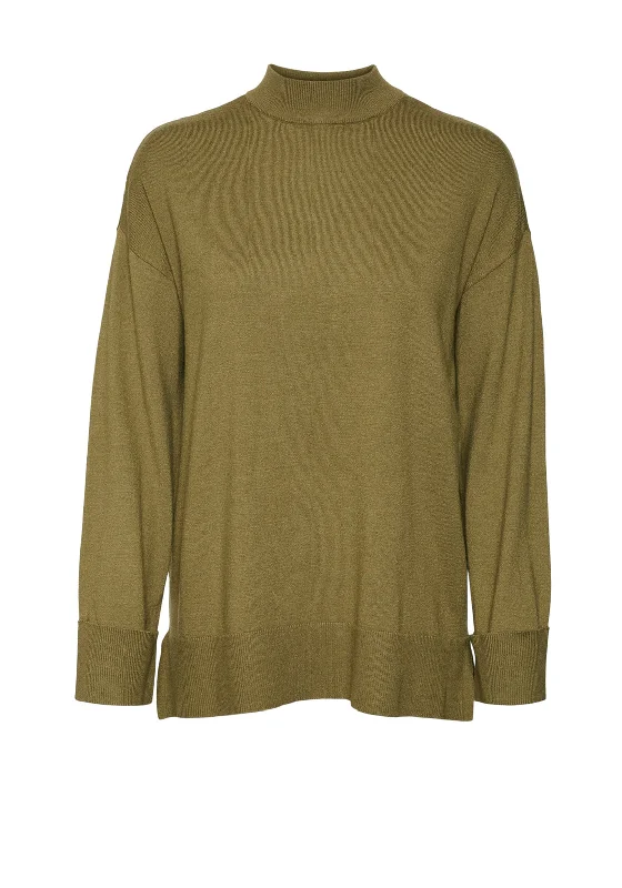 Special Discounts Inside!Vero Moda Happiness High Neck Longline Jumper, Green