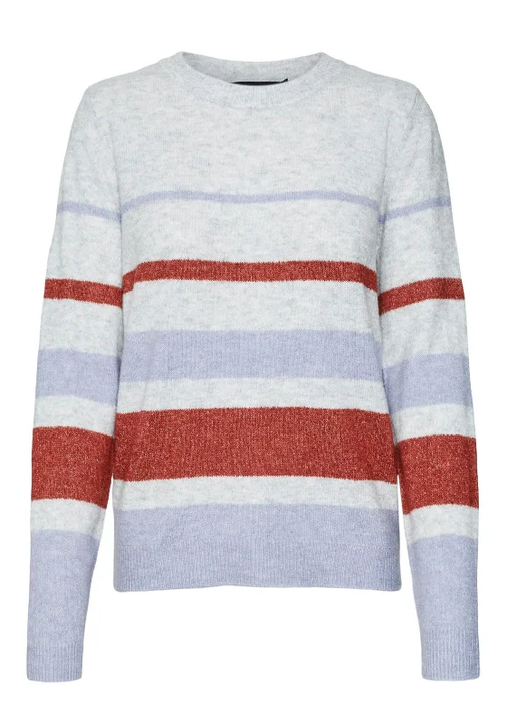 Best Offers of the Month!Vero Moda Plaza Striped Jumper, Grey Multi