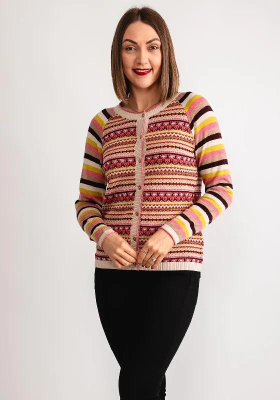 Don’t Wait – Shop Today!White Stuff Lulu Fair Isle Knit Cardigan, Pink Multi